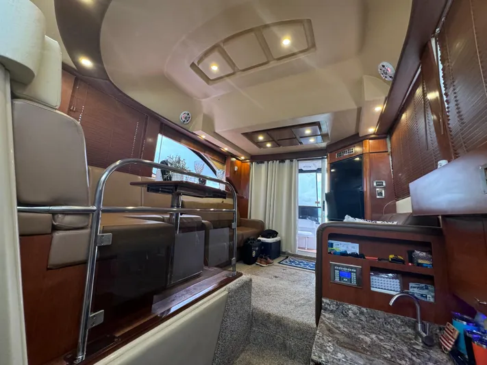  Yacht Photos Pics Luxurious interior of 2007 Sea Ray 36 Sedan Bridge yacht with modern amenities.
