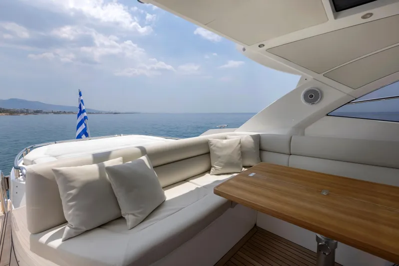  Yacht Photos Pics Luxurious 2017 Sunseeker San Remo yacht with elegant seating and sea view.