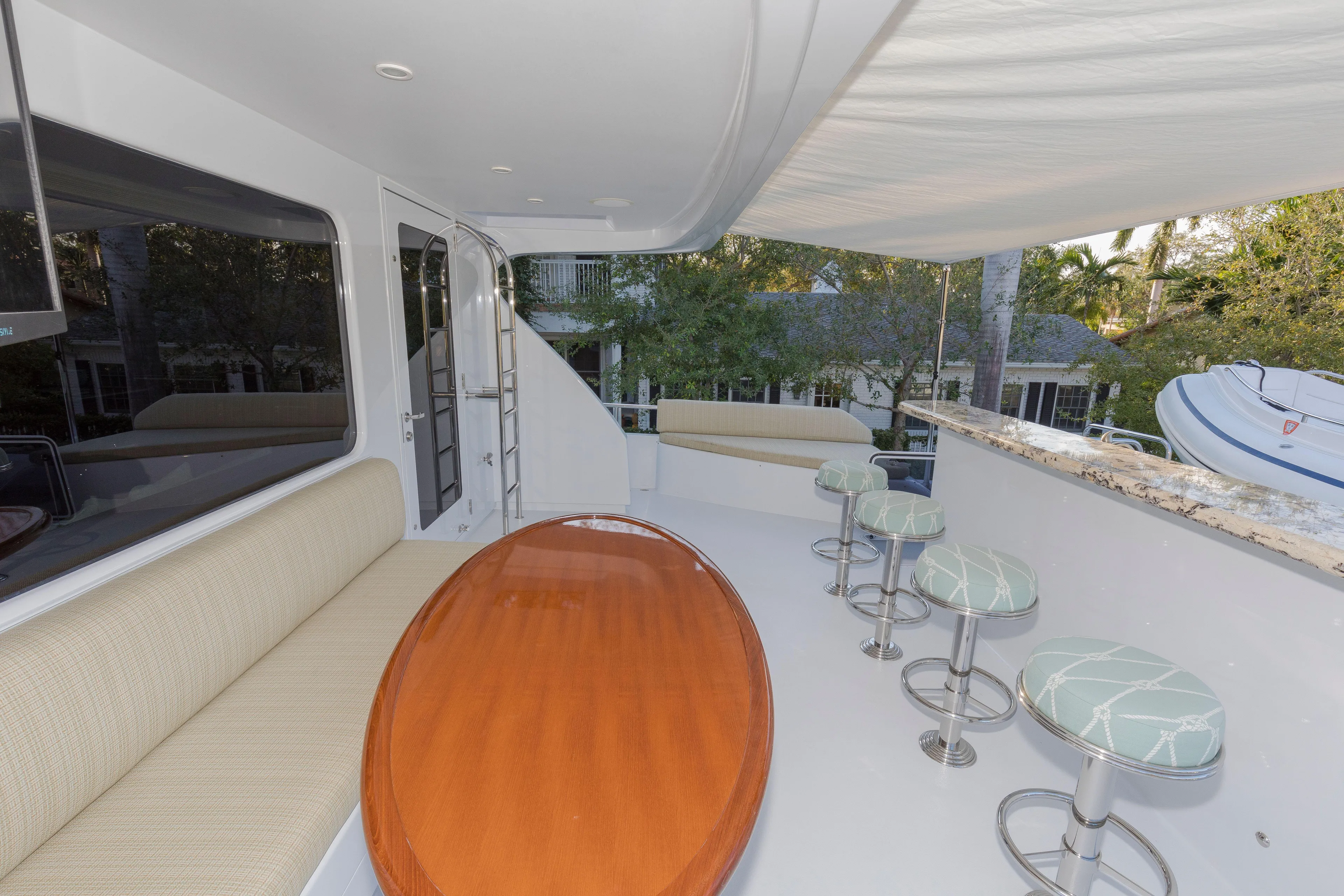 Anndrianna Yacht Photos Pics Boat Deck Table