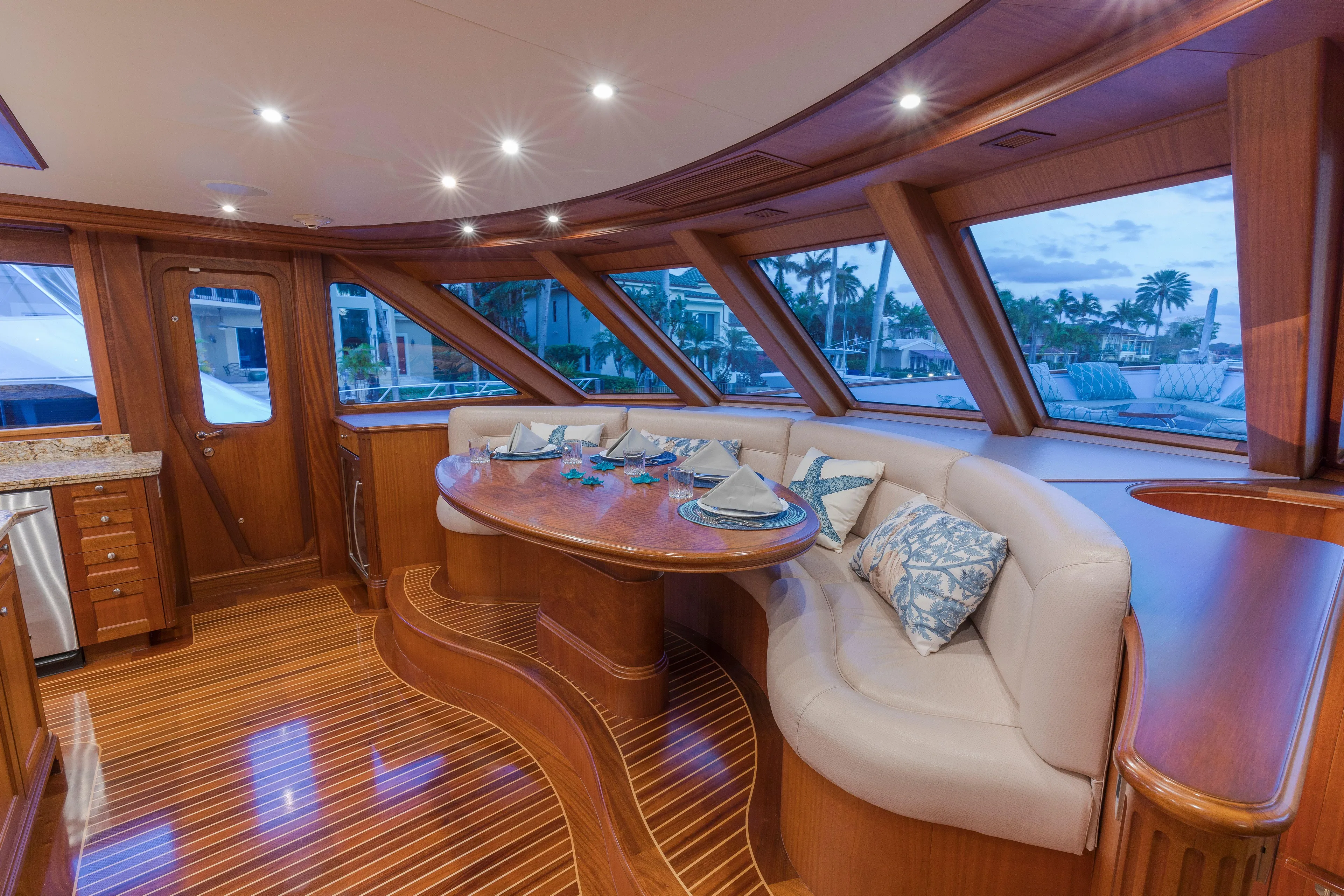 Anndrianna Yacht Photos Pics Galley Dinette