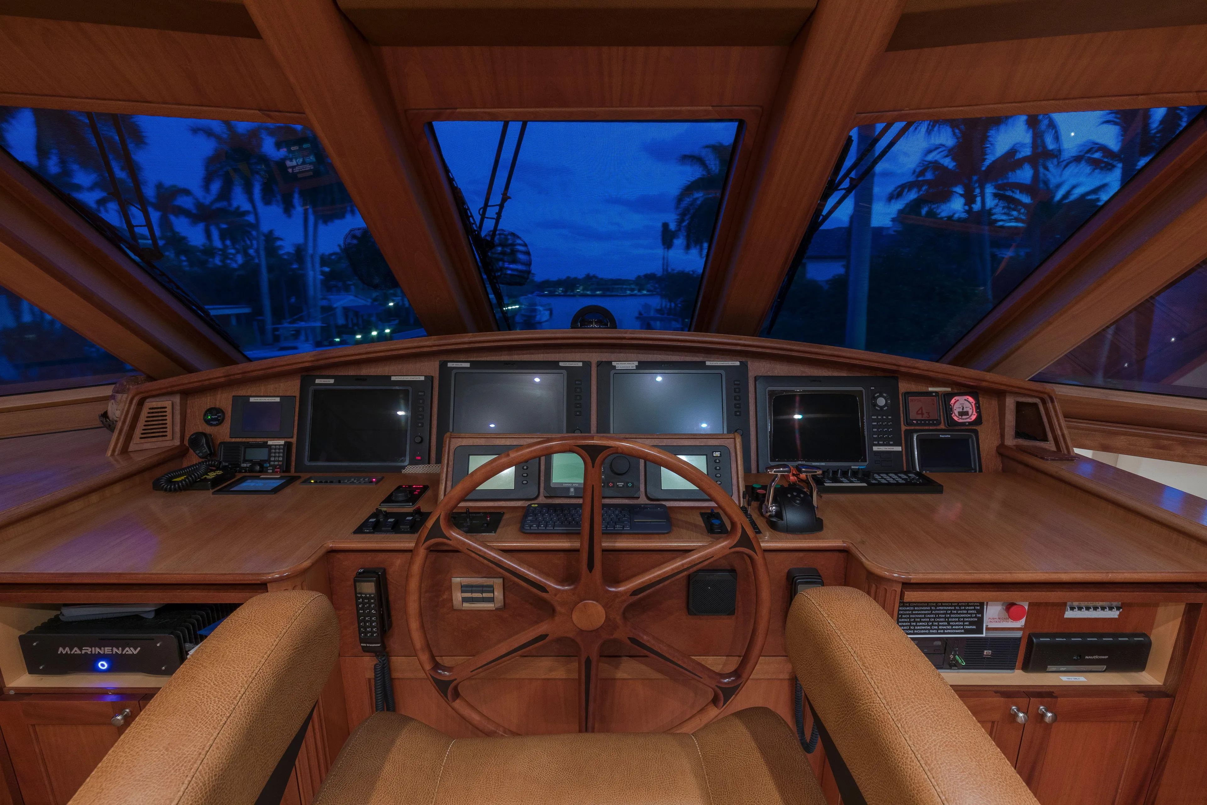 Anndrianna Yacht Photos Pics Pilothouse Helm