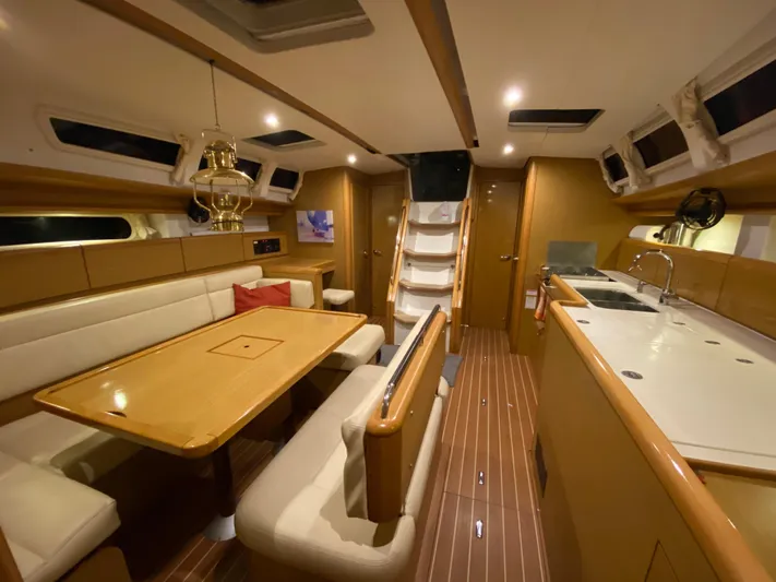 Flyer Yacht Photos Pics Interior of Jeanneau Sun Odyssey 44i yacht, year 2010.