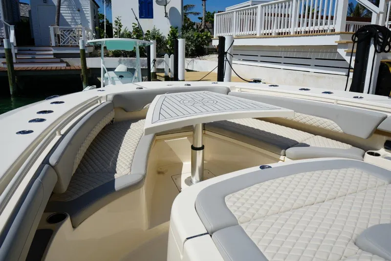 Uncharted Yacht Photos Pics Scout 38 Uncharted - Forward Seating with Table