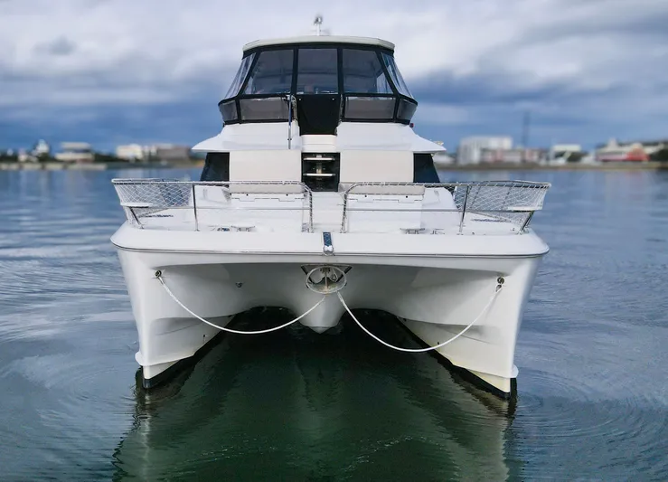  Yacht Photos Pics Aquila AQUILLA 44 catamaran from 2018 on calm water.