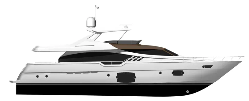  Yacht Photos Pics Manufacturer Provided Image: Ferretti 870 Hard Top Profile