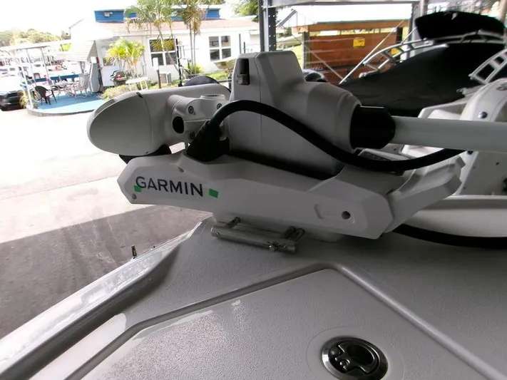  Yacht Photos Pics Garmin marine equipment on 2026 Blackfin 242 HB boat, docked at marina.