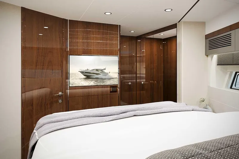 New Model For 2026 Yacht Photos Pics Luxurious interior of Fairline Targa 47 GT yacht, year 2026.