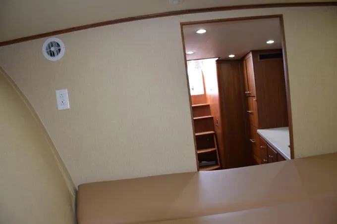 Cazadora Yacht Photos Pics From berth area looking aft