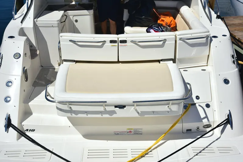 Cay IV Yacht Photos Pics 2013 Sea Ray 410 Sundancer yacht with spacious seating and sleek design.