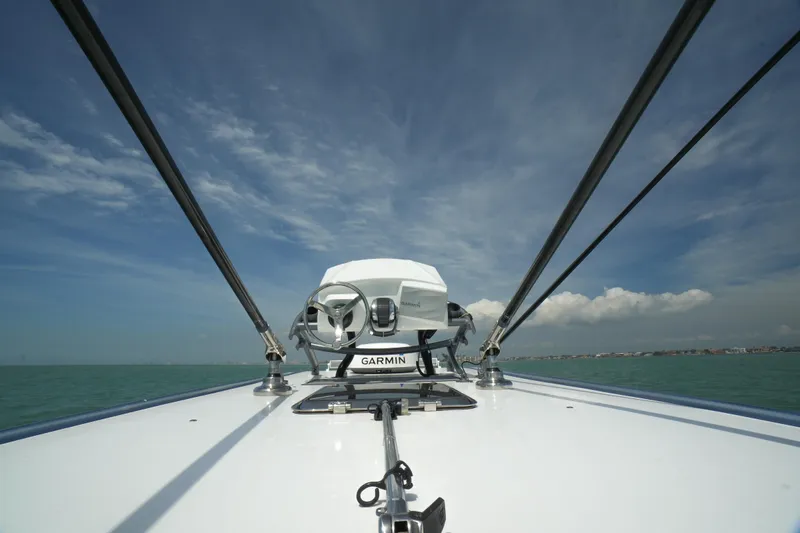 My Mermaid Yacht Photos Pics 2020 Nor-Tech 390 Sport Center Console on open water under blue sky.