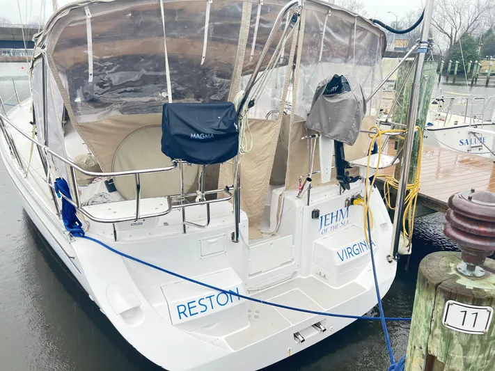 Jehm Of The Sea Yacht Photos Pics Stern View and Enclosure