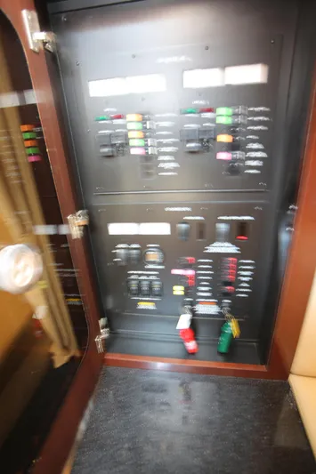 Missy Yacht Photos Pics Electrical control panel inside 2010 Sea Ray 390 Sundancer yacht.