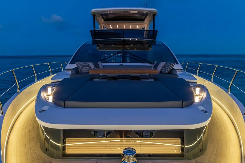 Timeless I Yacht Photos Pics Foredeck - Night