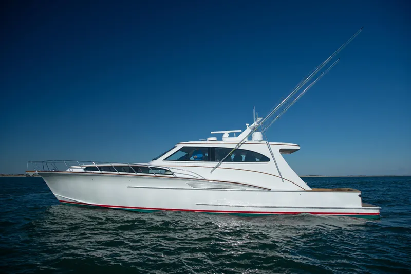 Privateer Yacht Photos Pics 2019 Jarrett Bay 67 Custom yacht cruising on open water.