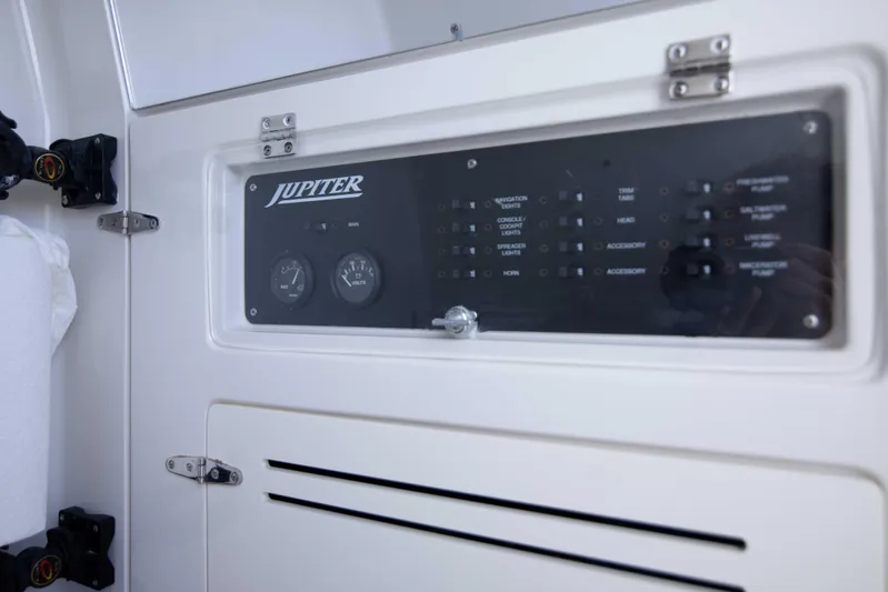 Zeus Yacht Photos Pics Jupiter 38 Zeus - Interior Head/Electrical Panel