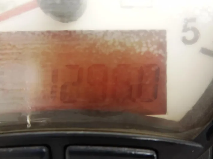 Aquaholic Yacht Photos Pics Close-up of Leopard 50 2019 model odometer reading 12980.