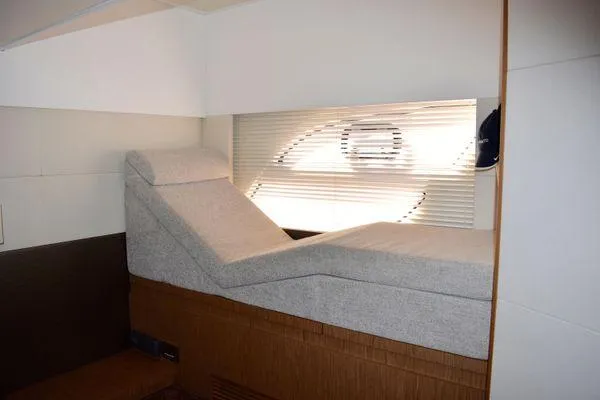 Be Water My Friend Yacht Photos Pics 2016 Beneteau GT49 interior cabin with adjustable bed and modern design.