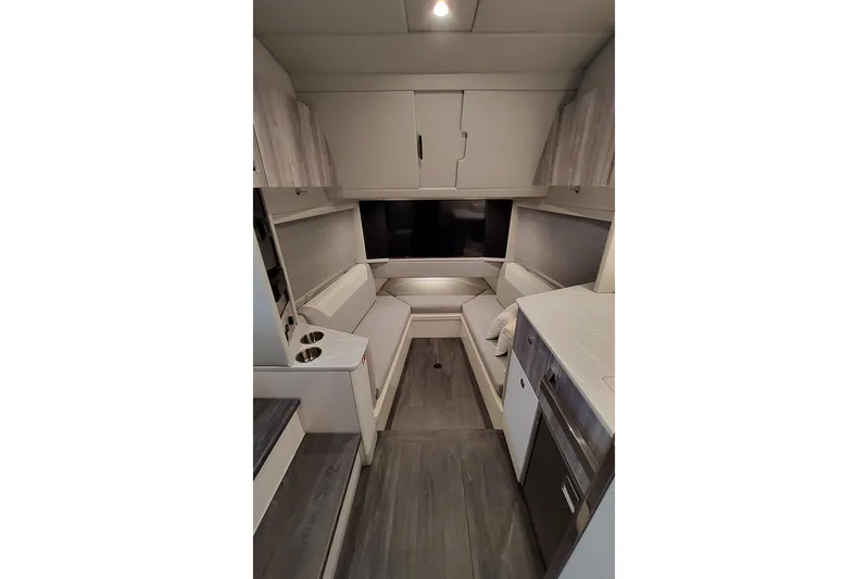  Yacht Photos Pics 2026 Formula 457 Center Console Fish interior with modern seating and cabinetry.