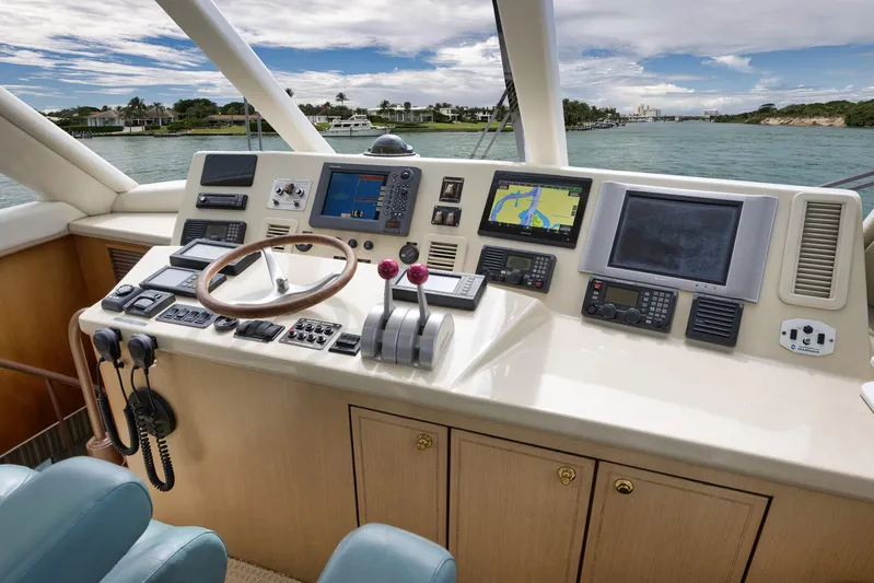 Positive Attitude Yacht Photos Pics Ocean 57 Positive Attitude - Interior Flybridge