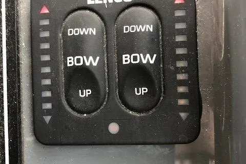 Good Fun Yacht Photos Pics Lenco trim tab control panel on a 2006 Pursuit 3370 Offshore boat.
