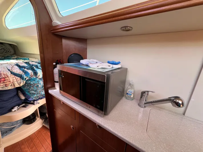 Cattitude Is Everything Yacht Photos Pics Galley/Microwave