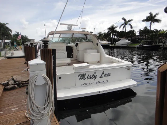 Misty Law Yacht Photos Pics Transom at dock