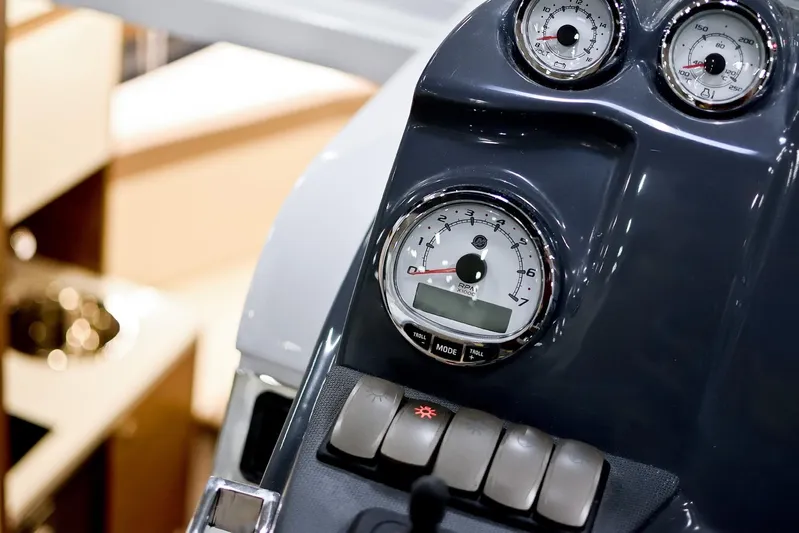 Custom Order Your 28 Scl Today! Yacht Photos Pics 2026 Cobrey Yachts 28 SC Model Helm Controls