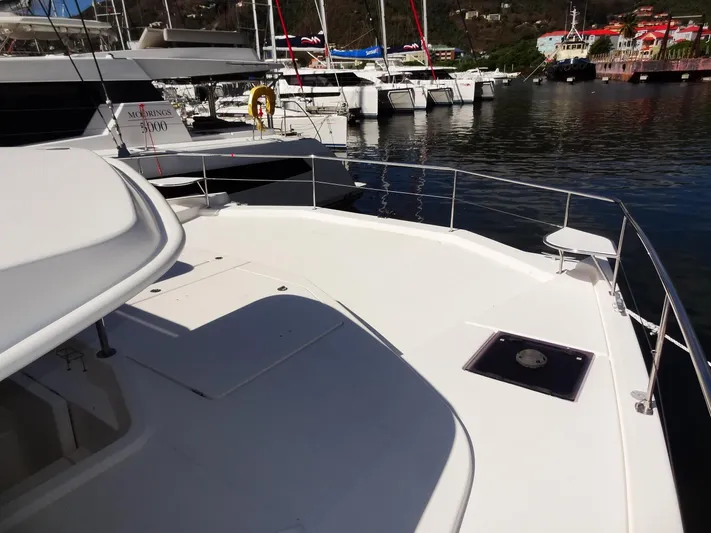 Makin Wind Yacht Photos Pics 2017 Leopard 51 Powercat yacht docked at marina.