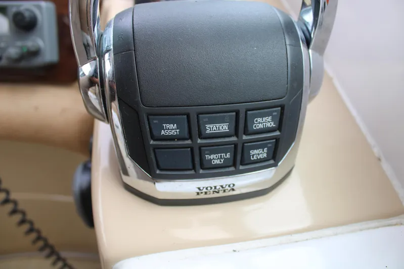  Yacht Photos Pics Volvo Penta control panel on 2011 Four Winns V335 boat, featuring various function buttons.