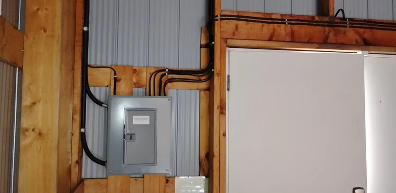  Yacht Photos Pics Electrical panel in a wooden boathouse, Custom model, 2012.