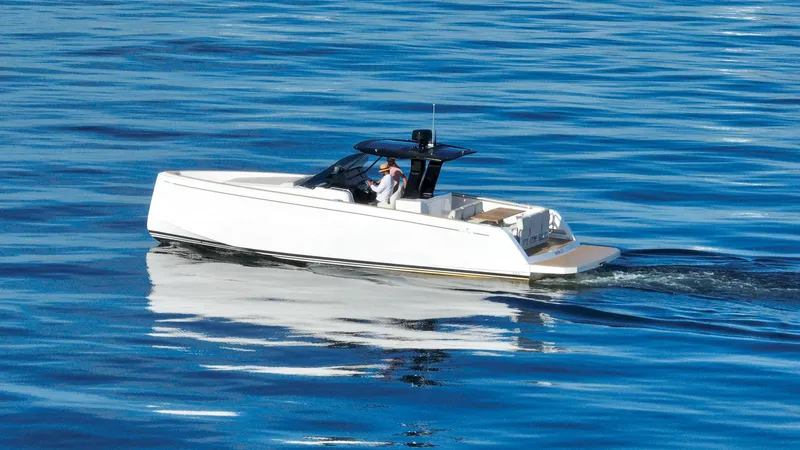  Yacht Photos Pics 2021 Pardo Yachts 38 cruising on calm blue waters.