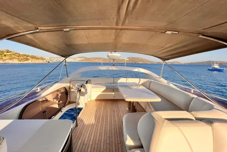  Yacht Photos Pics Luxurious 2015 Princess Flybridge 52 Motor Yacht with spacious deck and scenic ocean view.