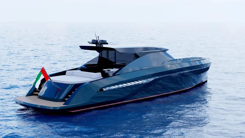  Yacht Photos Pics Luxury Bekkers Yachts CARIB 64HT 2026 model cruising on open sea.