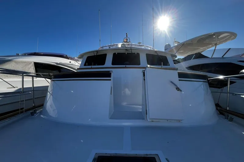 Alieva Yacht Photos Pics Joubert-Nivelt ALIEVA 60 yacht, 2010 model, docked under clear blue sky.