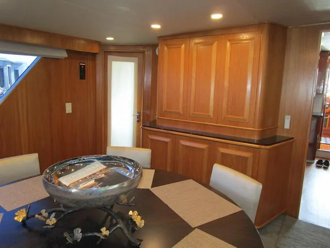 Shepsl X Yacht Photos Pics Dining Area Storage