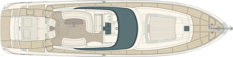 Joe Yacht Photos Pics Manufacturer Provided Image: Riva 63' Virtus Upper Deck Layout Plan