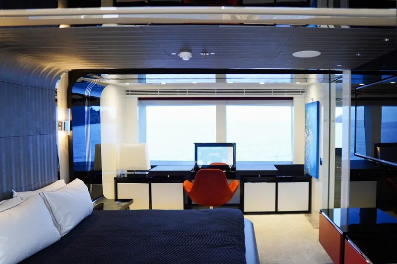 Euphoria II Yacht Photos Pics Luxurious Mayra Yachts 50m 2016 interior with ocean view, modern design, and elegant furnishings.