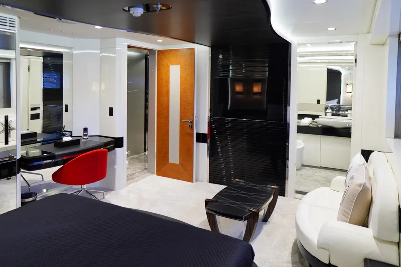 Euphoria II Yacht Photos Pics Luxurious interior of 2016 Mayra Yachts 50m, featuring modern design and elegant furnishings.