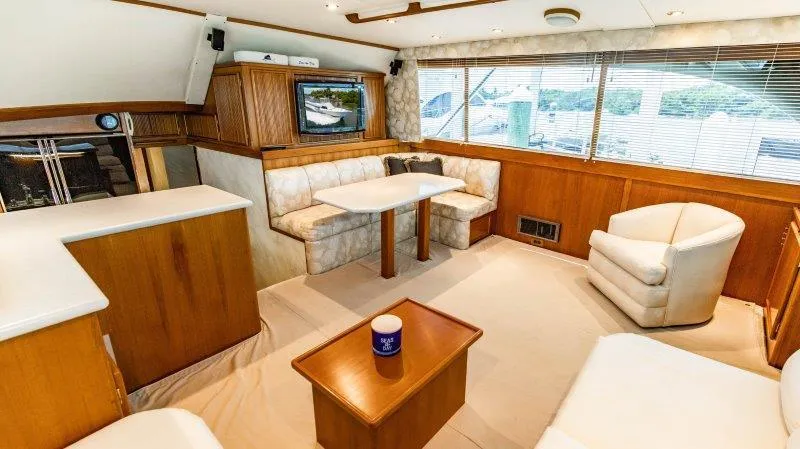 Seas The Day Yacht Photos Pics Post 50 - SEAS THE DAY - Salon View Looking At Dinette