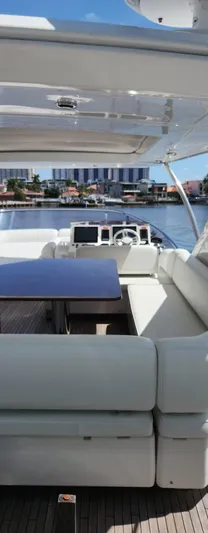  Yacht Photos Pics Luxurious 2014 Azimut Flybridge yacht interior with waterfront view.