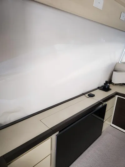  Yacht Photos Pics Interior of 2014 Azimut Flybridge yacht with modern cabinetry and sleek design.