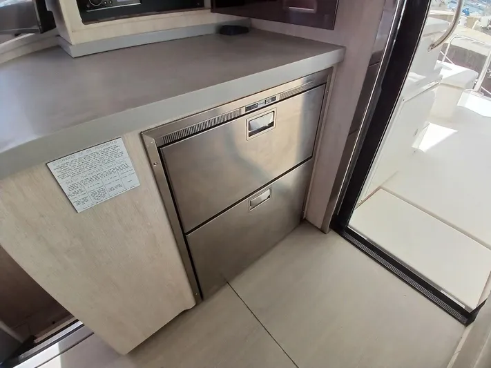 Sail La Vie Yacht Photos Pics Stainless steel drawers in 2019 Leopard 45 yacht interior.