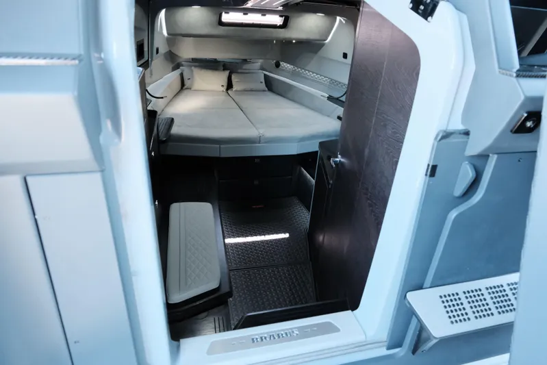 Ex Felgenhauer Yacht Photos Pics Interior of 2023 BRABUS Shadow 1200 Cross Cabin, featuring modern design and comfortable seating.