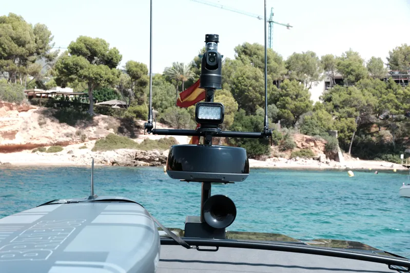 Ex Felgenhauer Yacht Photos Pics BRABUS Shadow 1200 Cross Cabin 2023 on water, featuring advanced navigation equipment.