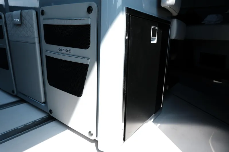 Ex Felgenhauer Yacht Photos Pics Interior detail of 2023 BRABUS Shadow 1200 Cross Cabin, featuring sleek storage compartments.