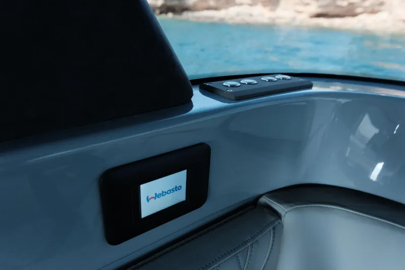 Ex Felgenhauer Yacht Photos Pics Interior of 2023 BRABUS Shadow 1200 Cross Cabin with Webasto control panel.