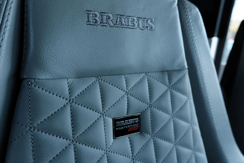 Ex Felgenhauer Yacht Photos Pics Quilted leather seat detail in 2023 BRABUS Shadow 1200 Cross Cabin.