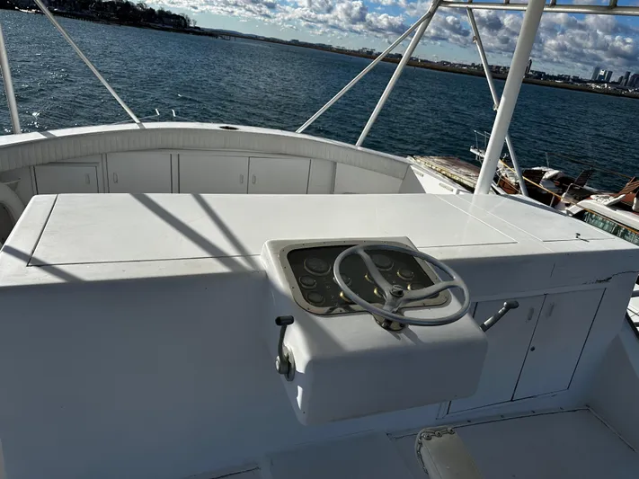 For Reel Yacht Photos Pics Helm with Electronics Box Closed