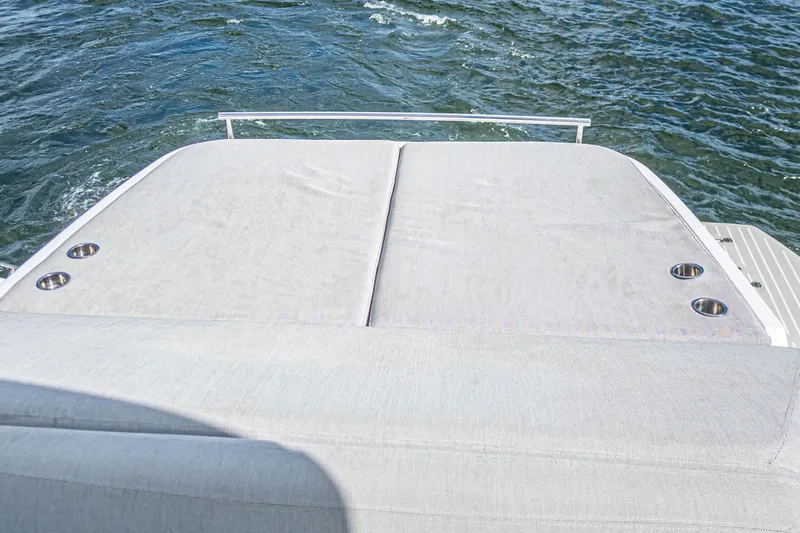  Yacht Photos Pics Azimut Atlantis 45 yacht's sun deck with ocean view, 2020 model.