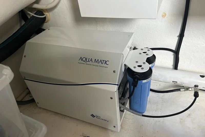  Yacht Photos Pics Aqua Matic water filtration system in a 2020 Maritimo M64 yacht.